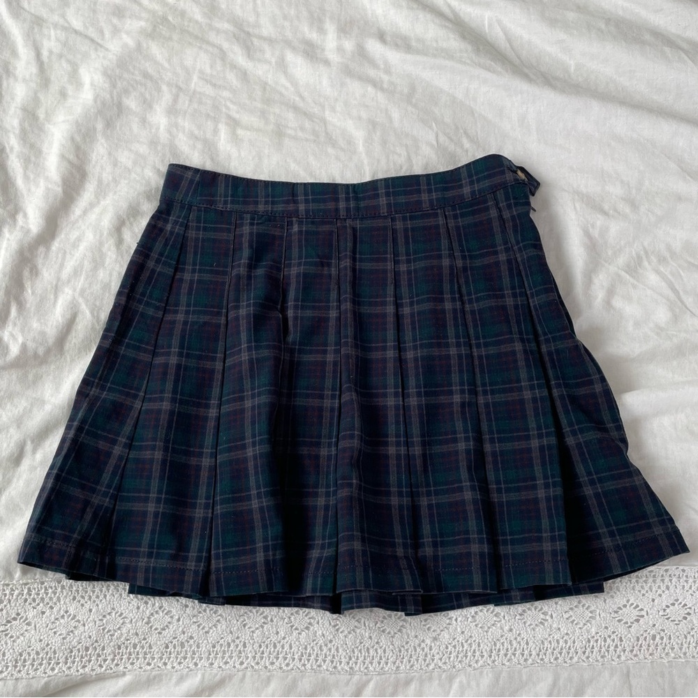 NEW American Eagle Sz 8 plaid skirt green black lined aerie mini y2k